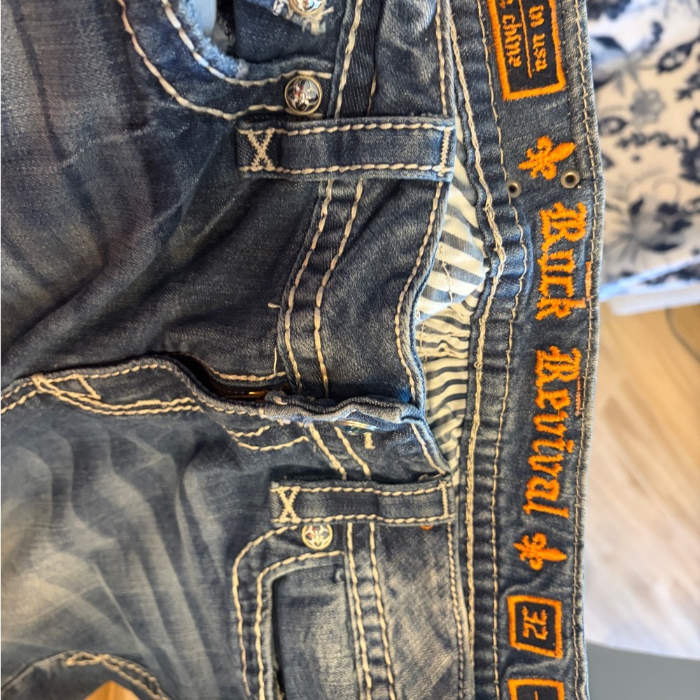 Rock Revival Blue Boot Cut Jeans - Picture 4 of 4